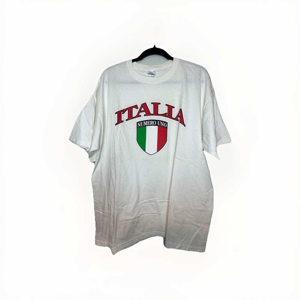 Italia Size XL  National Soccer Team Short Sleeve Graphic T Shirt